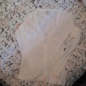 Loft Lightweight White Cardigan